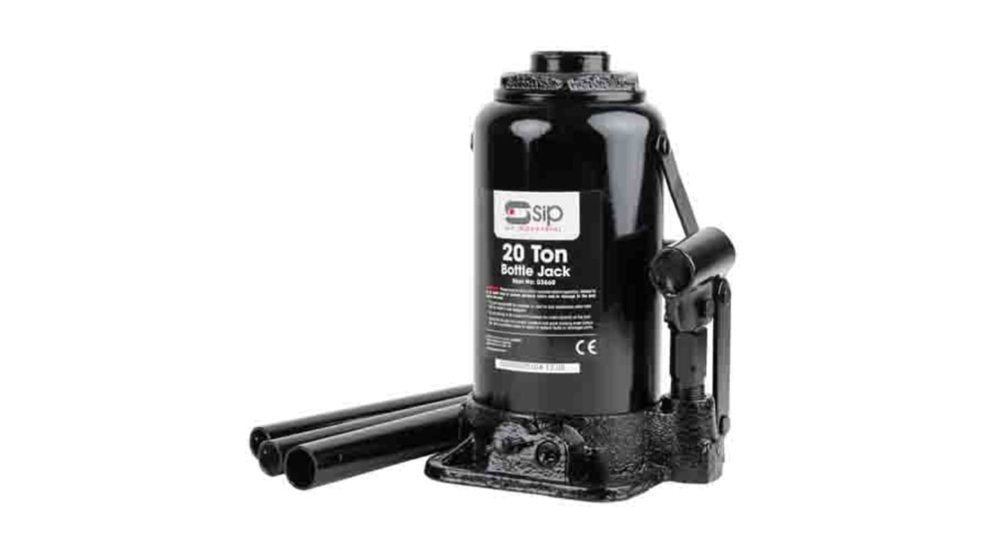 03660 SIP Bottle Jack, 20tonne Maximum Load, 230mm 450mm Maximum Range RS