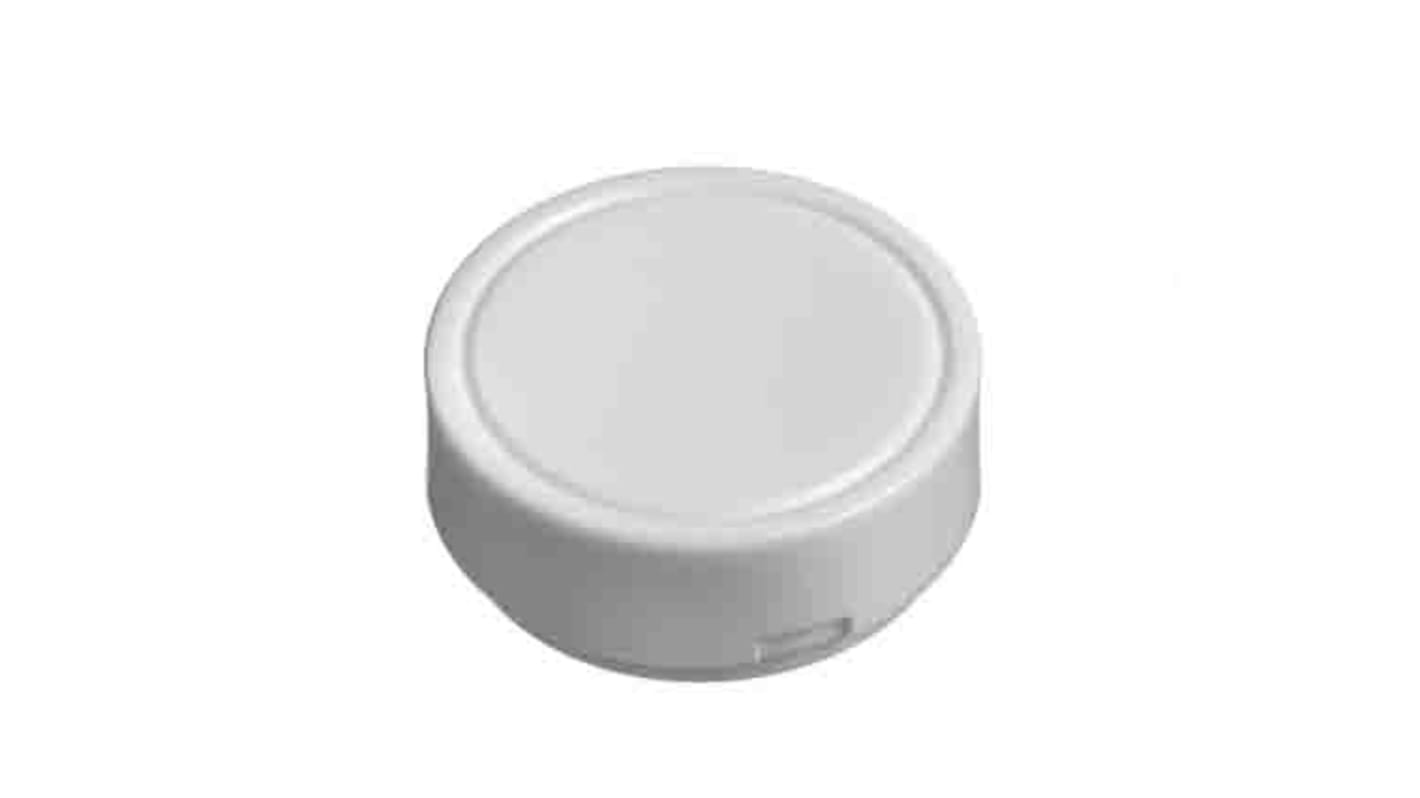 Tapa de botón pulsador, Color Blanco, para uso con Botón pulsador 22mm serie HW mm