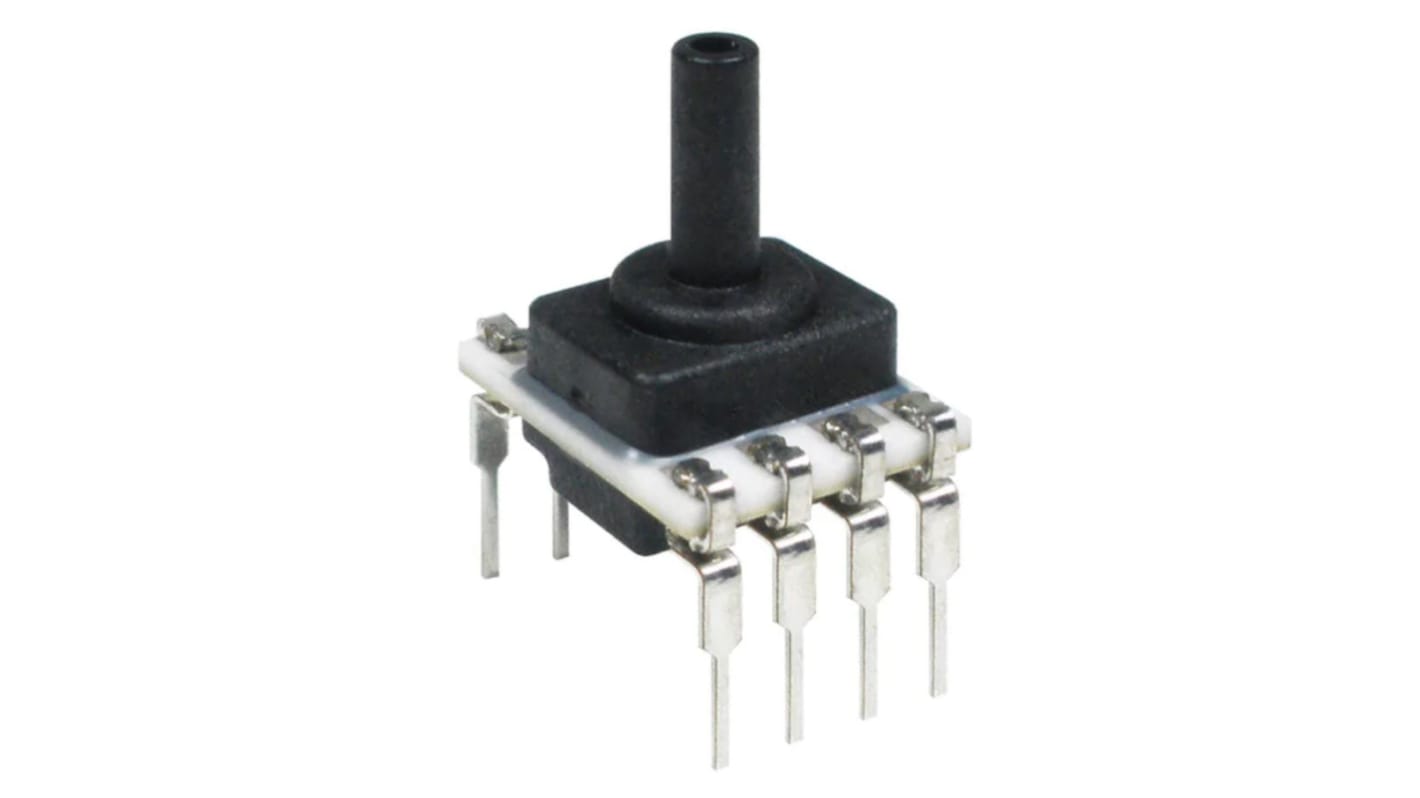 Honeywell Gauge Pressure Sensor, 6000kPa Operating Max, PCB Mount, 8-Pin, 85kPa Overload Max, DIP