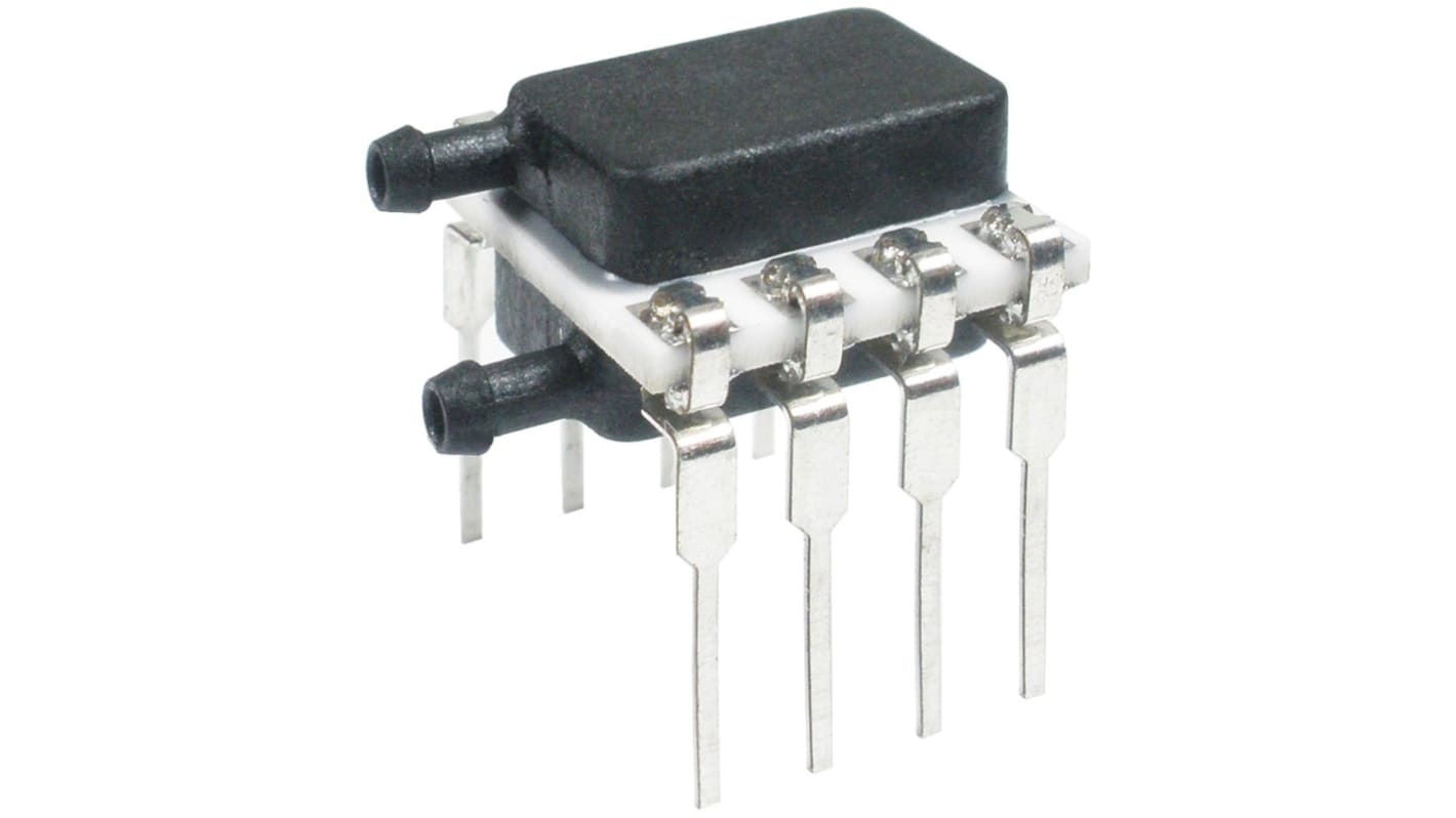 Honeywell Differential Pressure Sensor, 1kPa Operating Max, PCB Mount, 8-Pin, 75kPa Overload Max, DIP