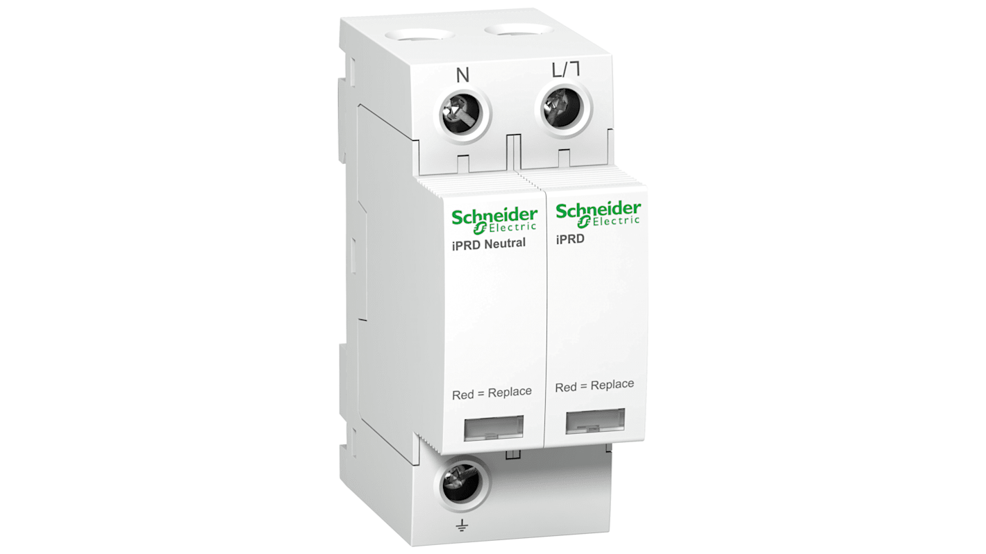 Schneider Electric Surge Protector, 65kA, Clip-On Mount