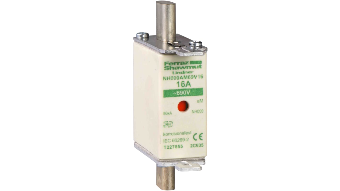 Schneider Electric 250A Centred Tag Fuse, NH1, 690V ac