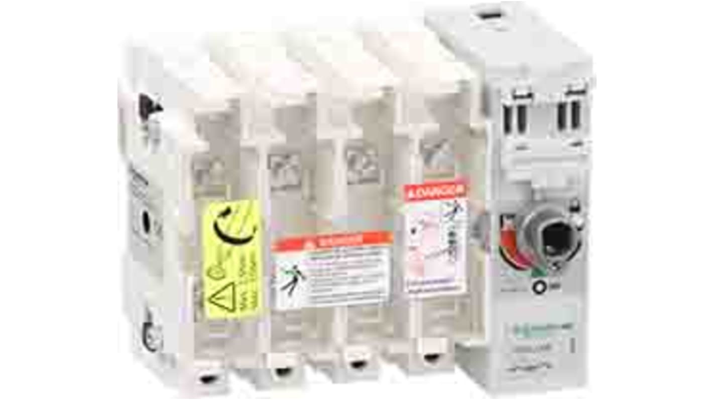 Interruptor seccionador con fusible Schneider Electric, 160A, 4, Fusible A4 160A TeSys GS2L