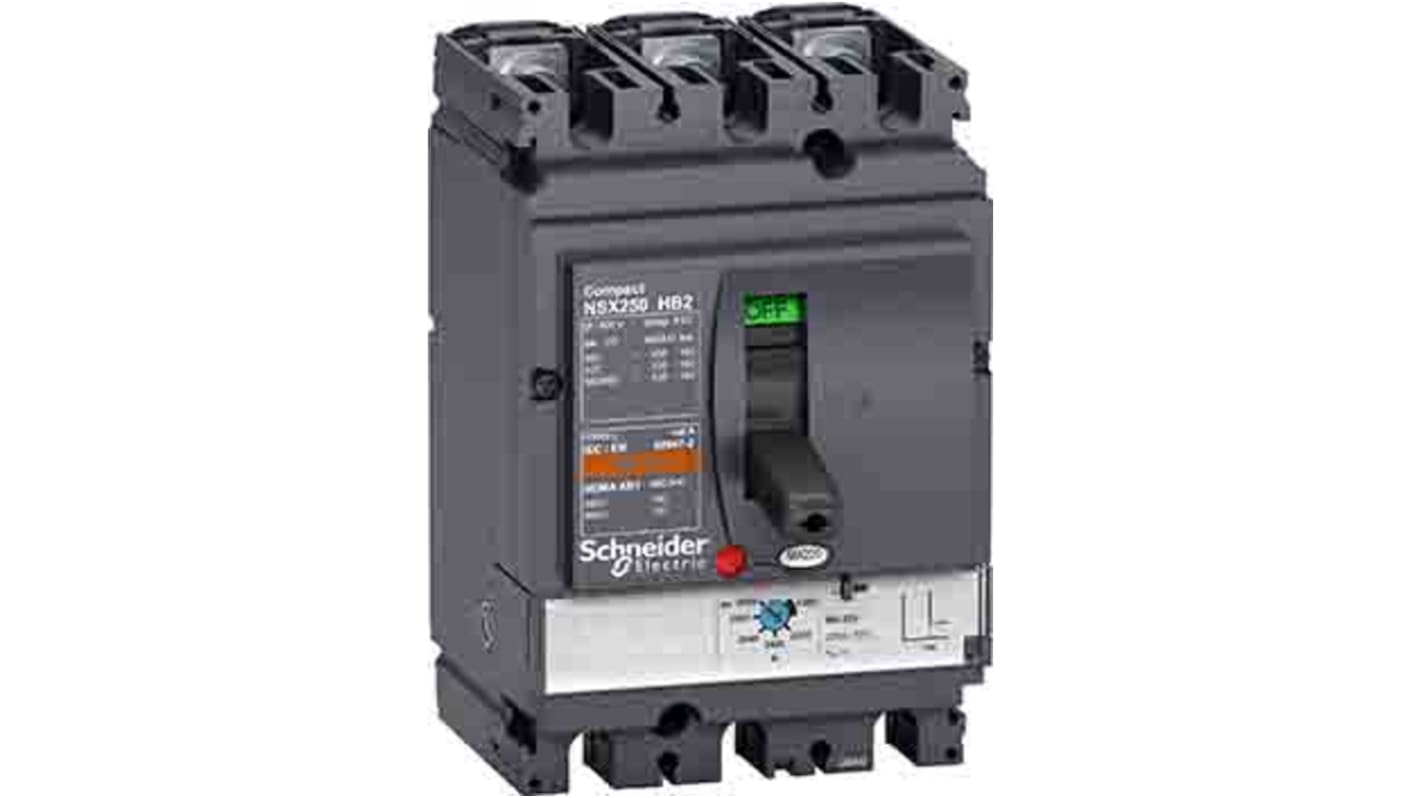 Schneider Electric, Compact MCCB 3P 50A, Breaking Capacity 100 kA, Fixed Mount