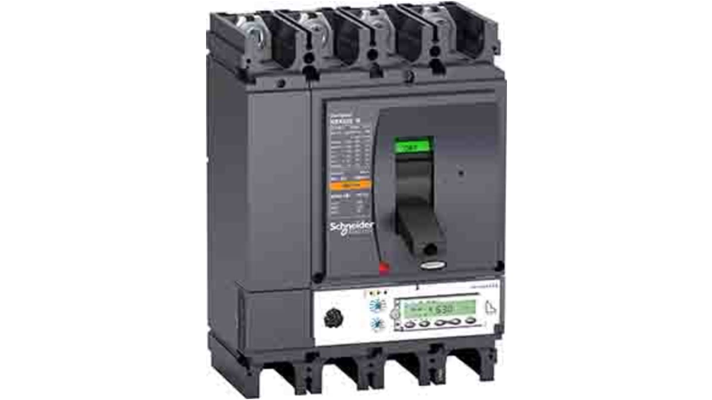 Schneider Electric, Compact MCCB 3P 630A, Breaking Capacity 200 kA, Fixed Mount