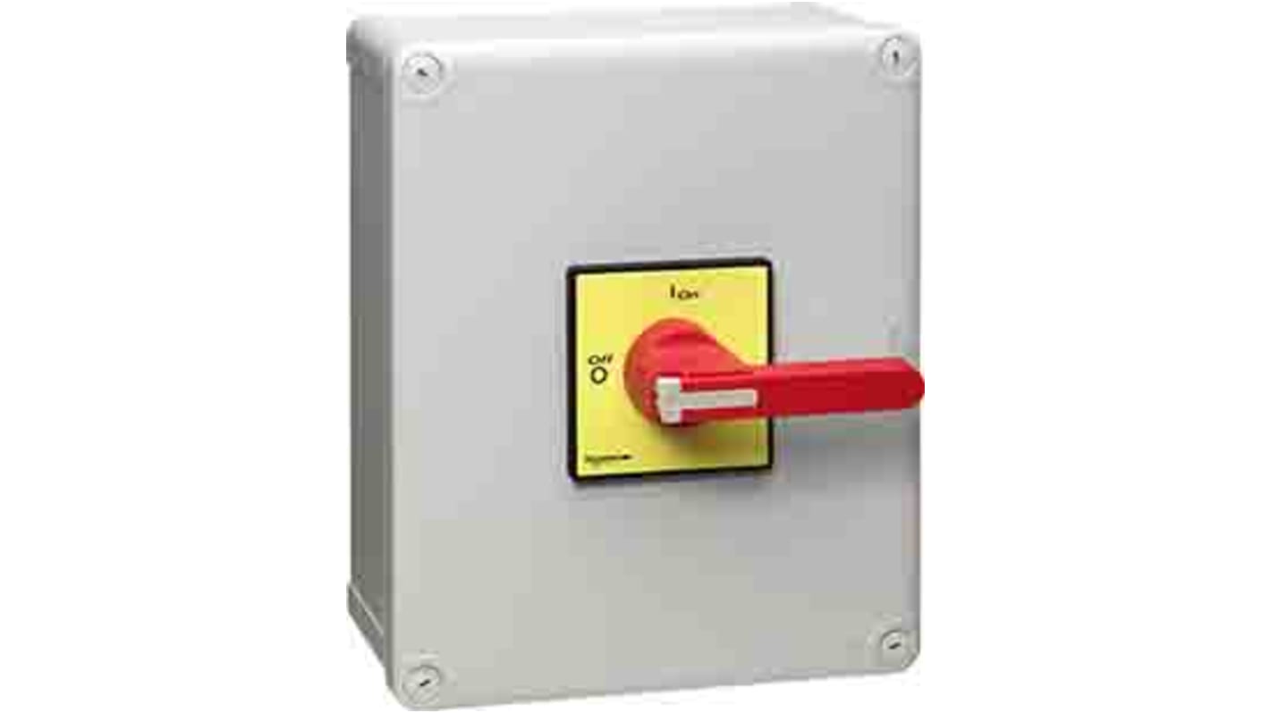 Schneider Electric 3P Pole Isolator Switch - 140A Maximum Current, 37kW Power Rating, IP65