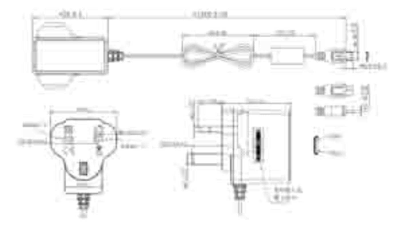 Adaptateur AC/DC 12V c.c., 4A, UK