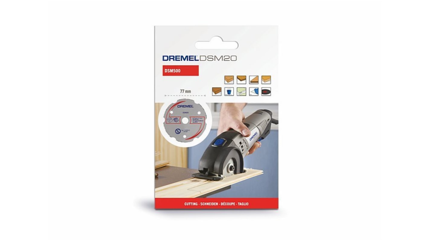 Dremel DSM500 Carbide Cutting Disc, 77mm x 2mm Thick, 2615S500JB RS