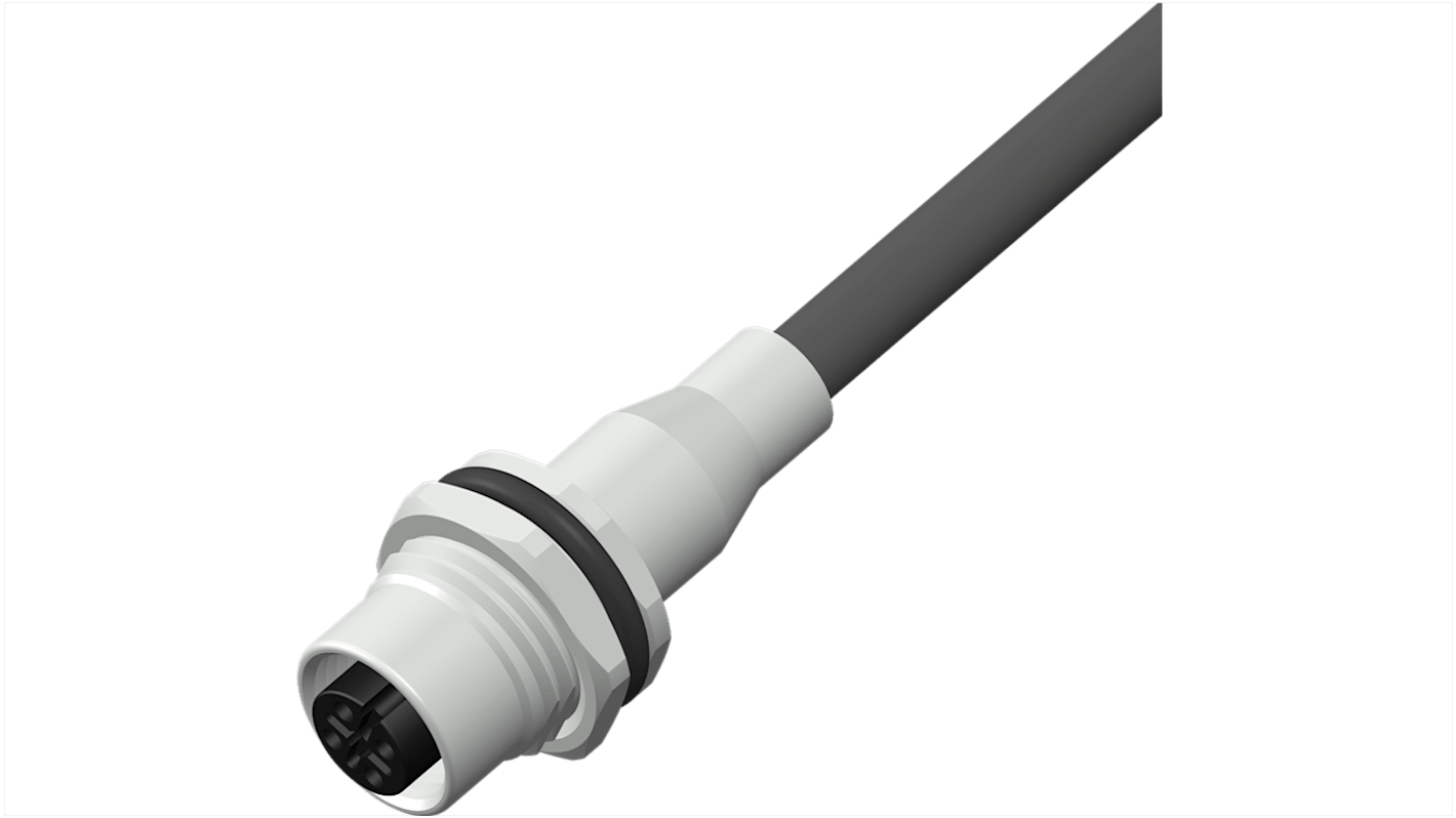 RS PRO Circular Connector, 4 Contacts, M12 Connector, Socket