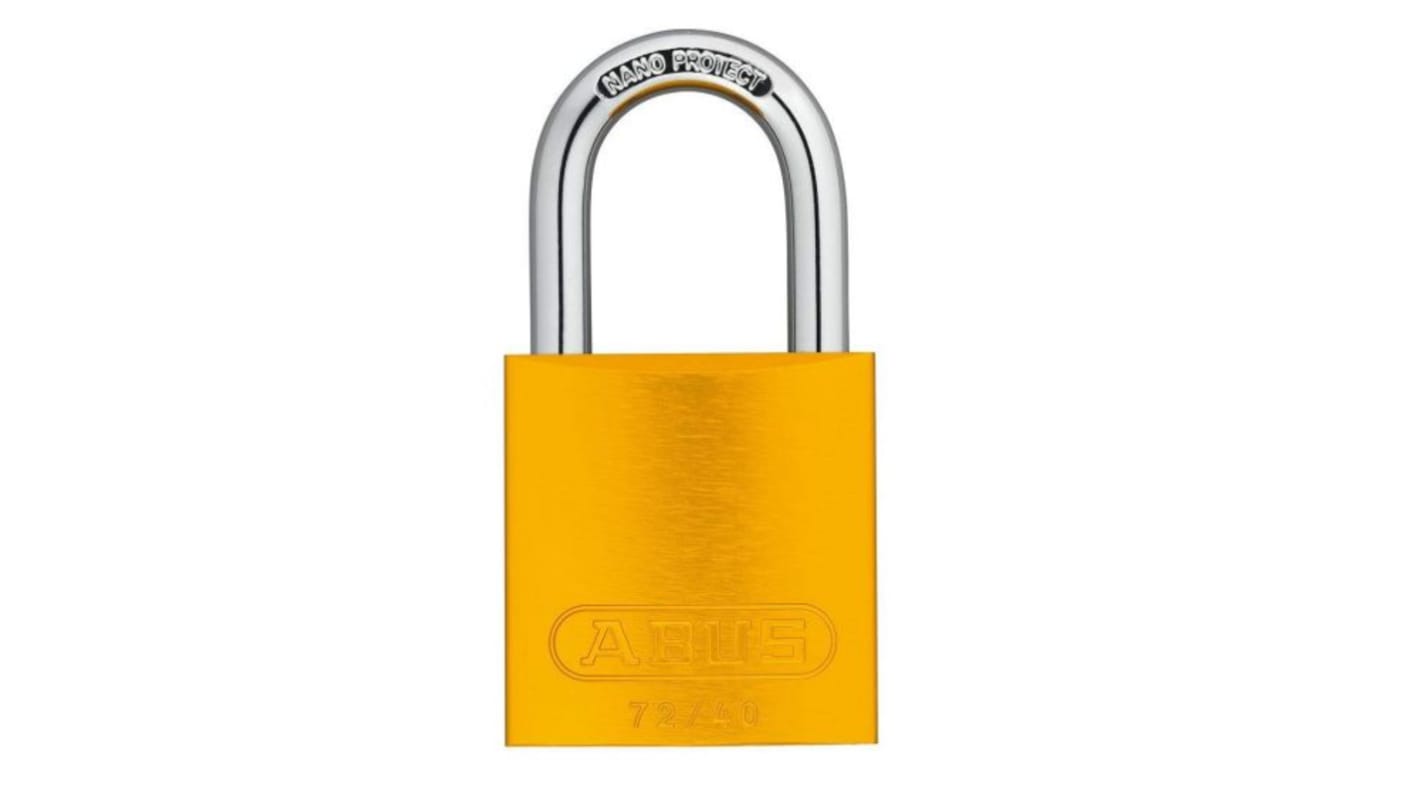 ABUS Key Weatherproof Aluminium Padlock, Keyed Alike, 6mm Shackle, 38.5mm Body