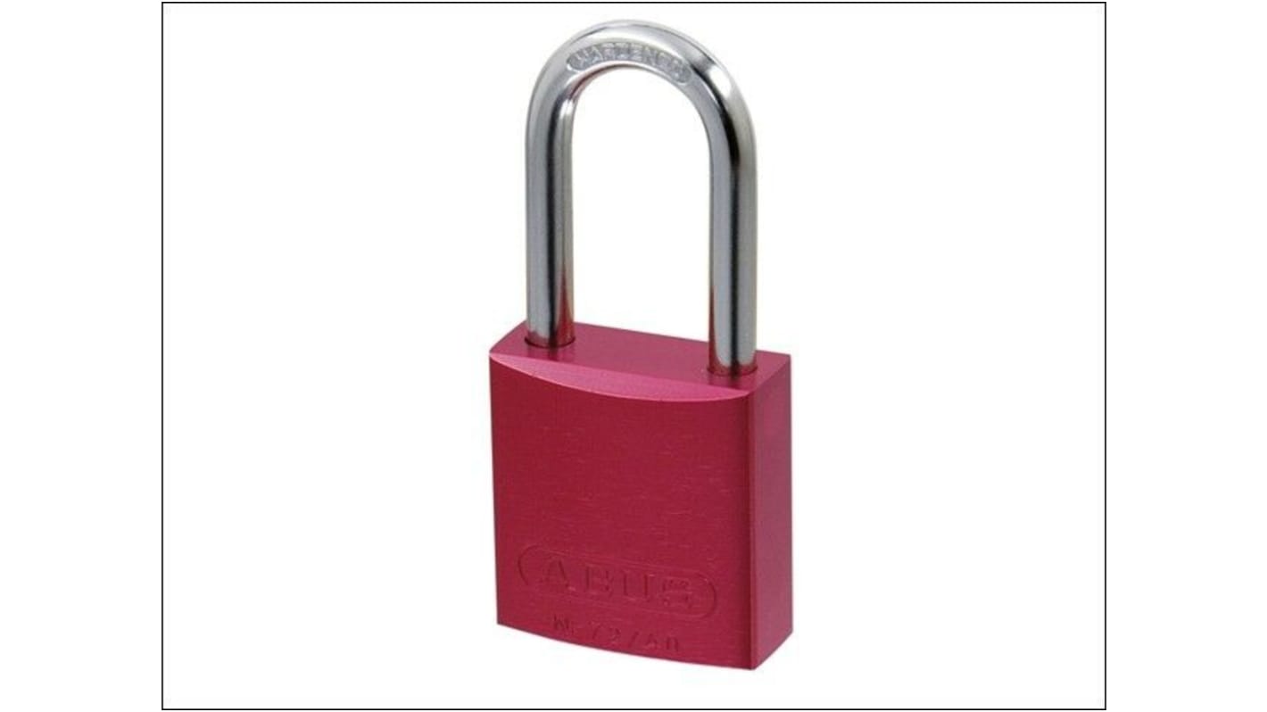 ABUS Aluminium Vorhängeschloss mit Schlüssel gleichschließend, Bügel-Ø 6mm x 39mm