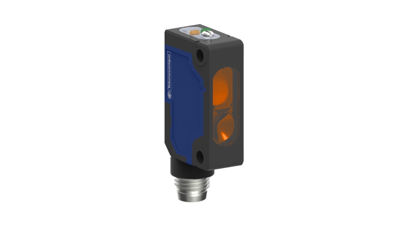 Telemecanique Sensors Diffuse Photoelectric Sensor, Miniature Sensor, 250 mm Detection Range