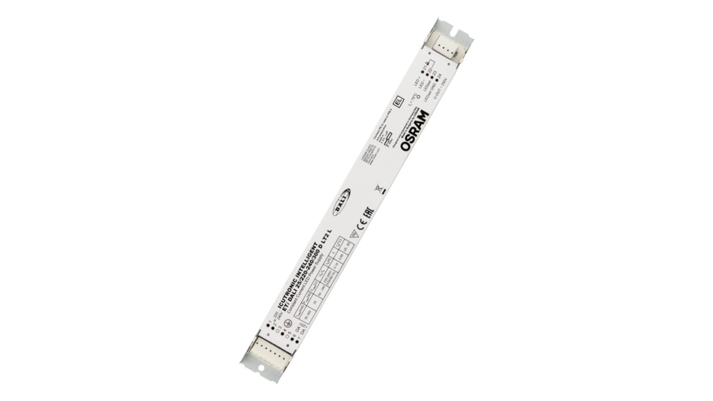 Driver LED corriente constante Osram ETi-DALI, IN: 220 → 240 V., OUT: 240V, 300mA, 25W, regulable