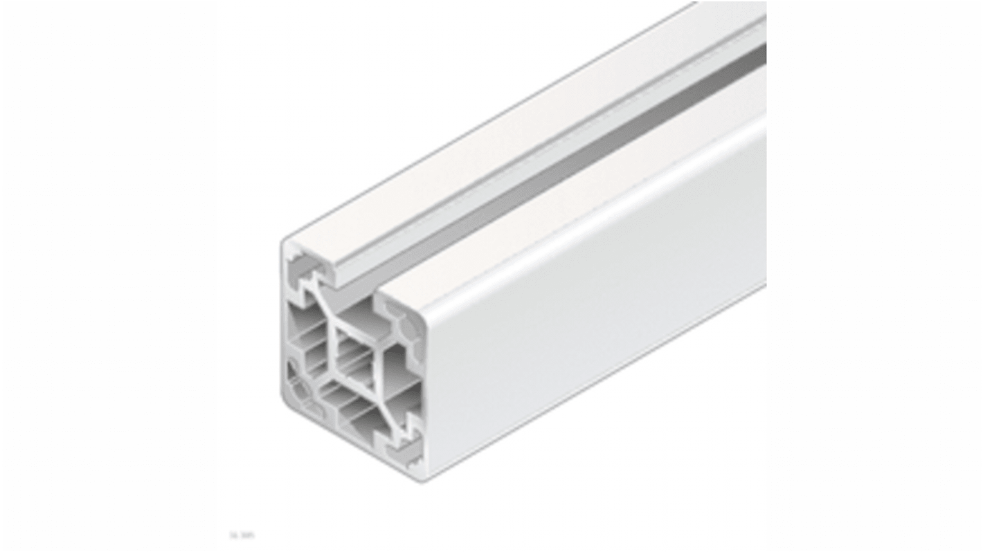 Perfil de Aluminio Plateado, perfil de 40 x 40 mm x 2000mm de longitud