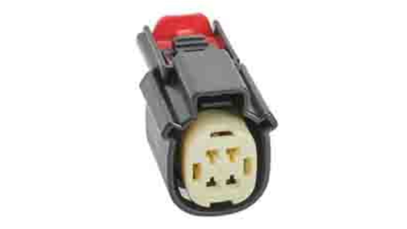 Conector con contactos de crimpado Molex 334724001 4 contactos, Negro