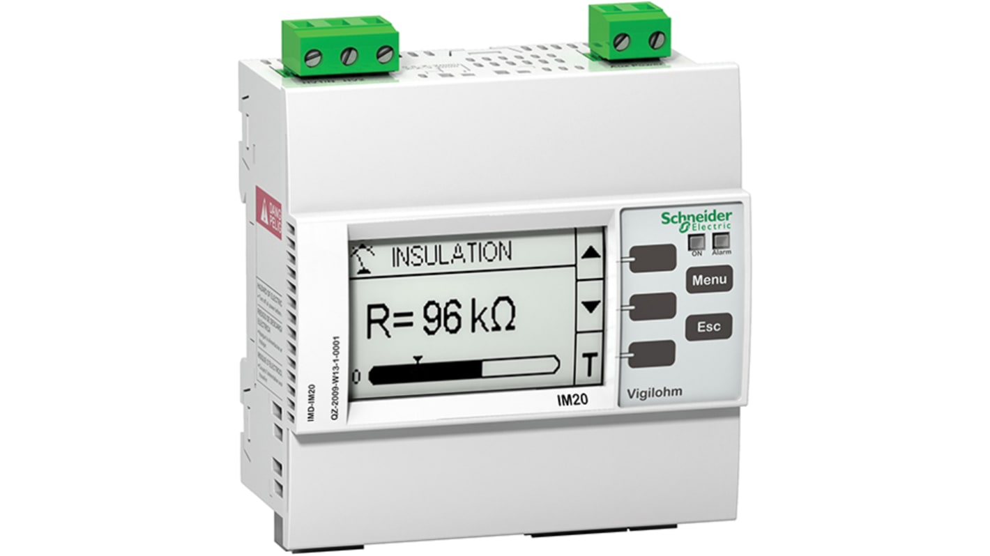 Relé de supervisión de Aislamiento Schneider Electric serie IM10, SPDT