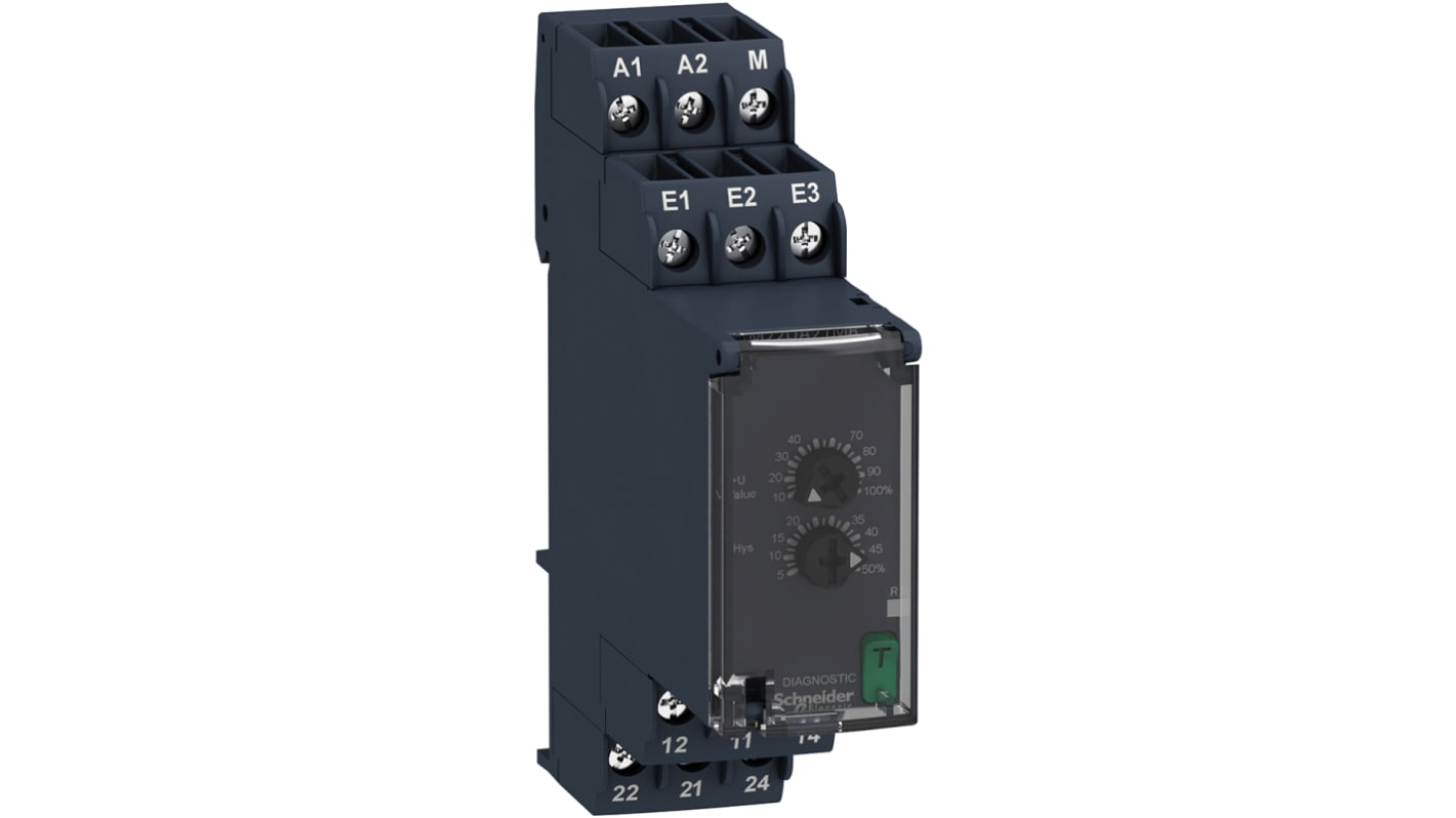 Relé de supervisión de Tensión Schneider Electric serie Harmony Control, DPDT, 1 fase