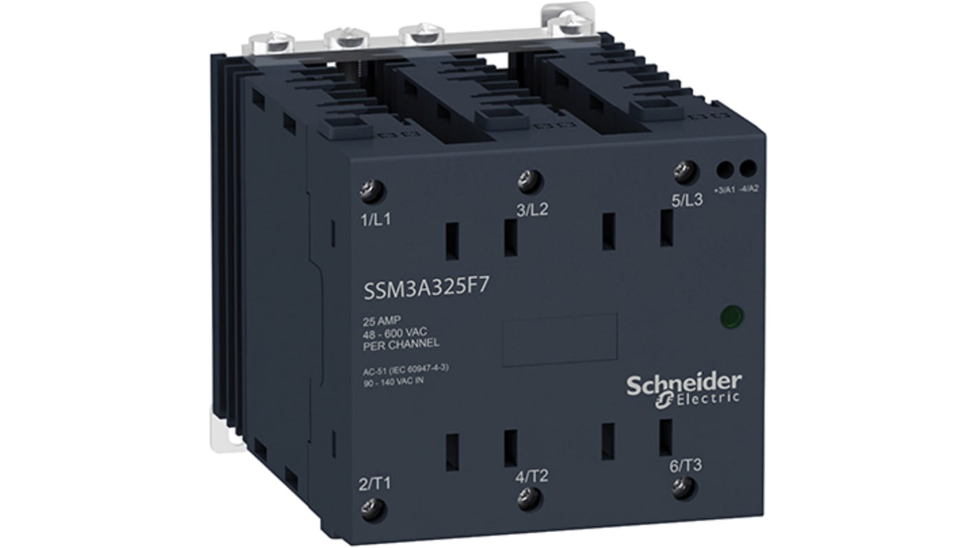 Schneider Electric Harmony Relay Series Solid State Interface Relay, 25 A Load, DIN Rail Mount