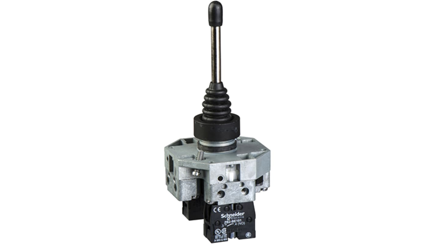 Joystick-styring Single Axis-akset, IP66, 3 A, 240V, 1 slutte, -25 → 70°C XD2