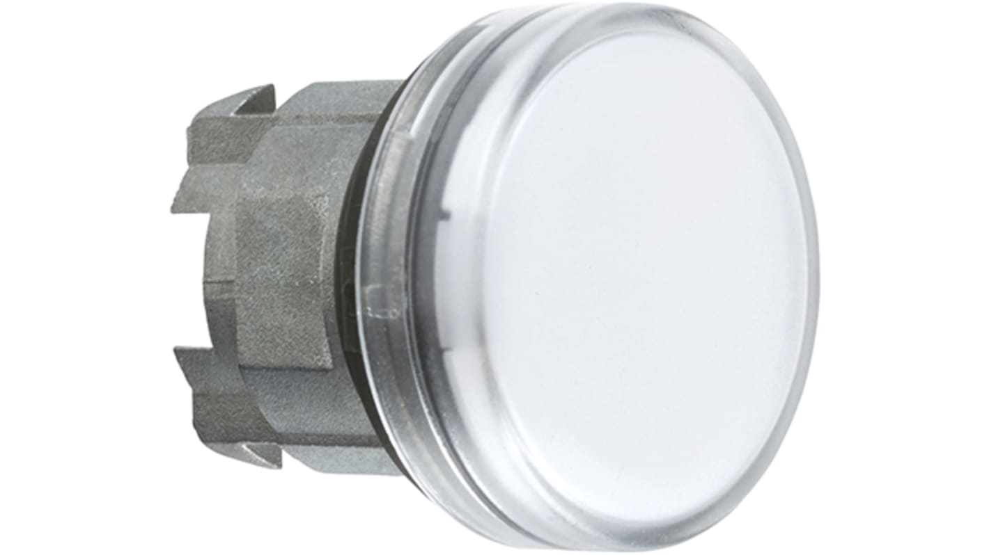 Schneider Electric White Pilot Light Head, 22mm Cutout XB4 Series