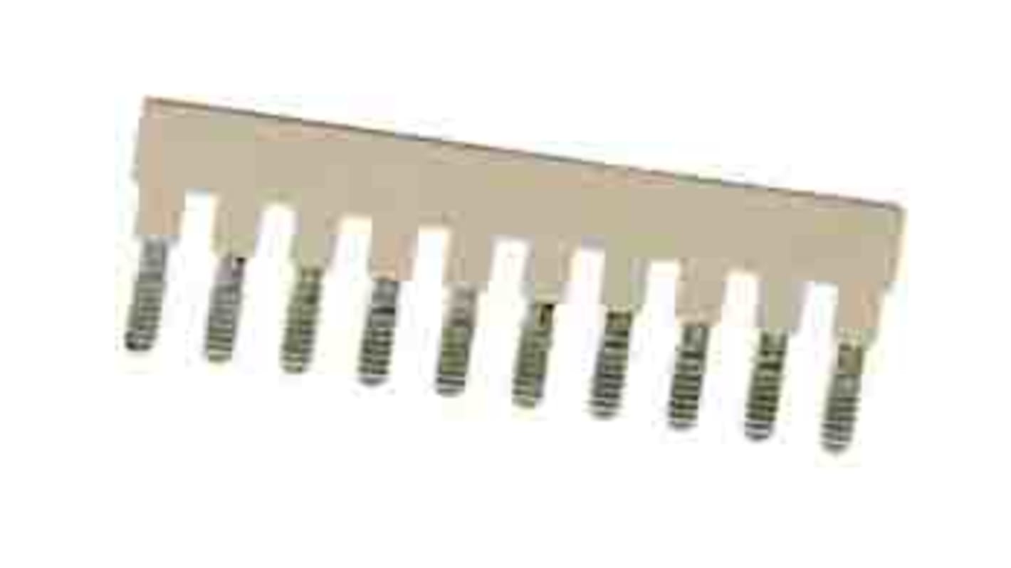 RS PRO Stecker Beige Jumper Steckbrücke 10-polig, Raster 6.1mm, Jumper Link