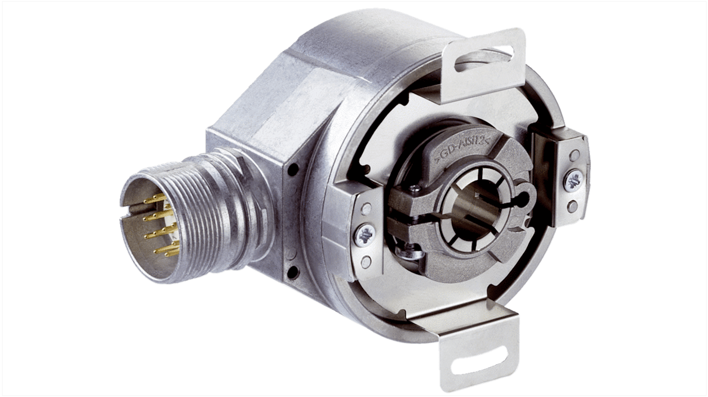 Encoder incremental Sick serie DFS60, 1 → 10000 impulsos/rev, 6000rpm máx., salida HTL, TTL, con Conexión