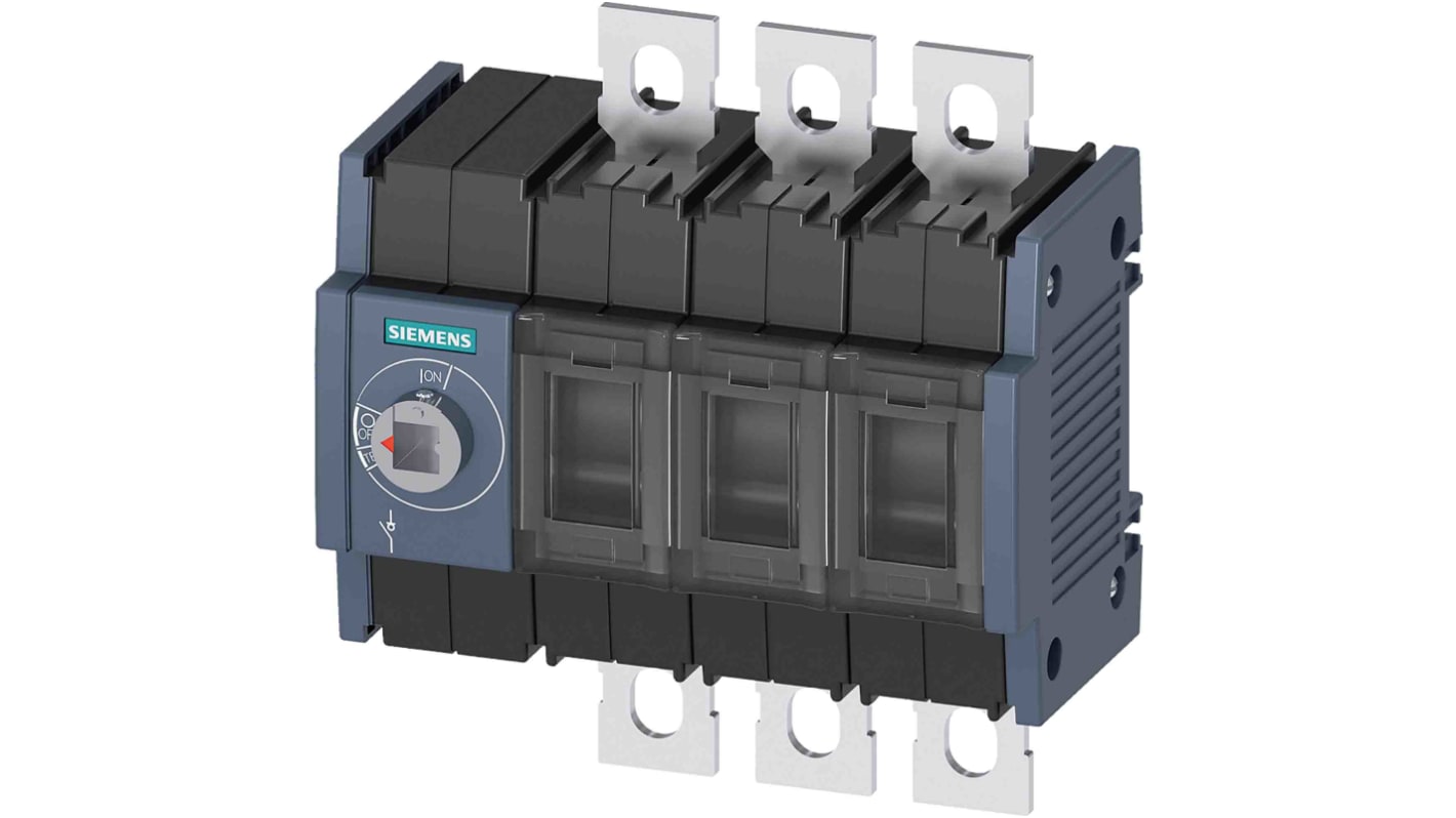 Sezionatore con interruttore Siemens 3KD3630-0NE10-0, corrente max 200A Integrato, 3, fusibile Misura 2 SENTRON 3KD