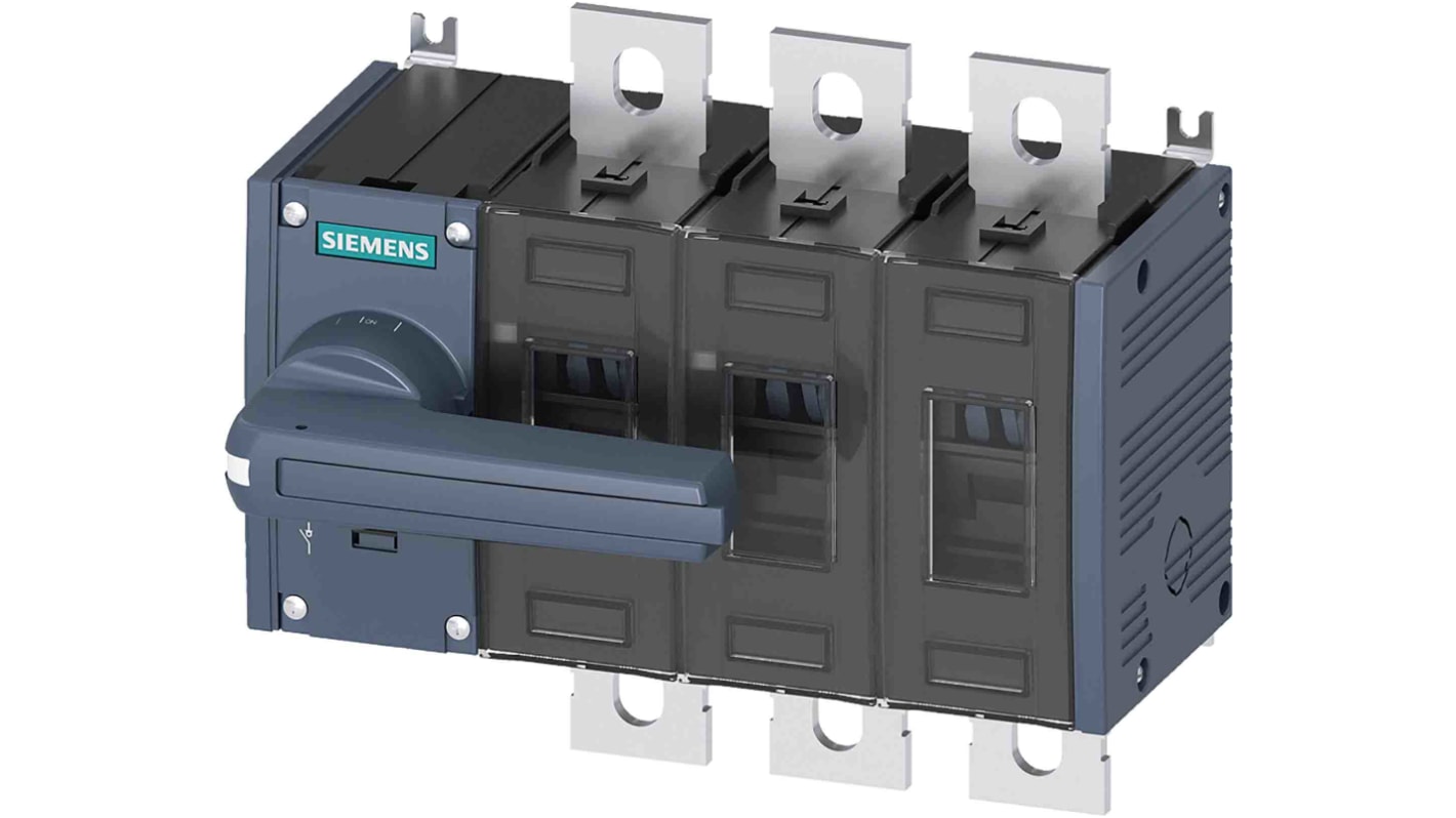 Sezionatore con interruttore Siemens 3KD3632-0PE10-0, corrente max 200A Integrato, 3, fusibile Dimensione 3 SENTRON 3KD