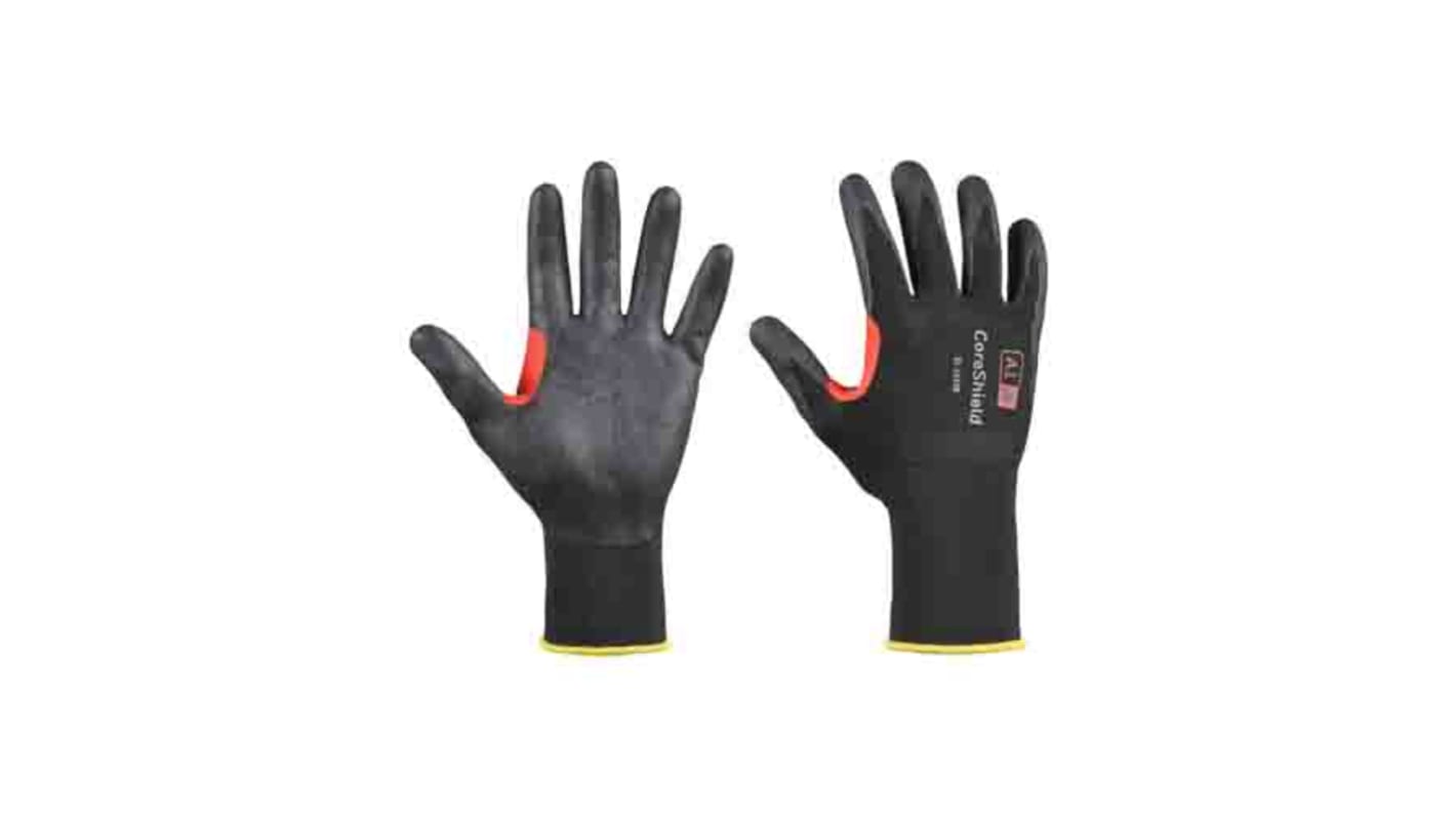 Honeywell Safety CoreShield Black HPPE Gloves, Size 6, Small, Nitrile Foam Coating