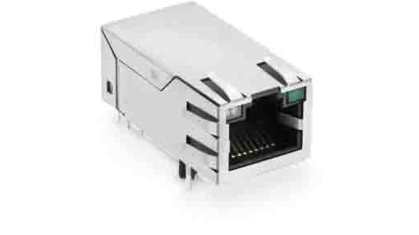 Transformador LAN Ethernet Wurth Elektronik, 1 puertos, Agujero pasante, 33.02 x 17 x 13.87mm