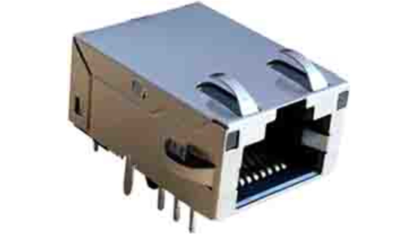 Transformador LAN Ethernet Wurth Elektronik, 1 puertos, Agujero pasante, 17.78 x 24.6 x 11.3mm
