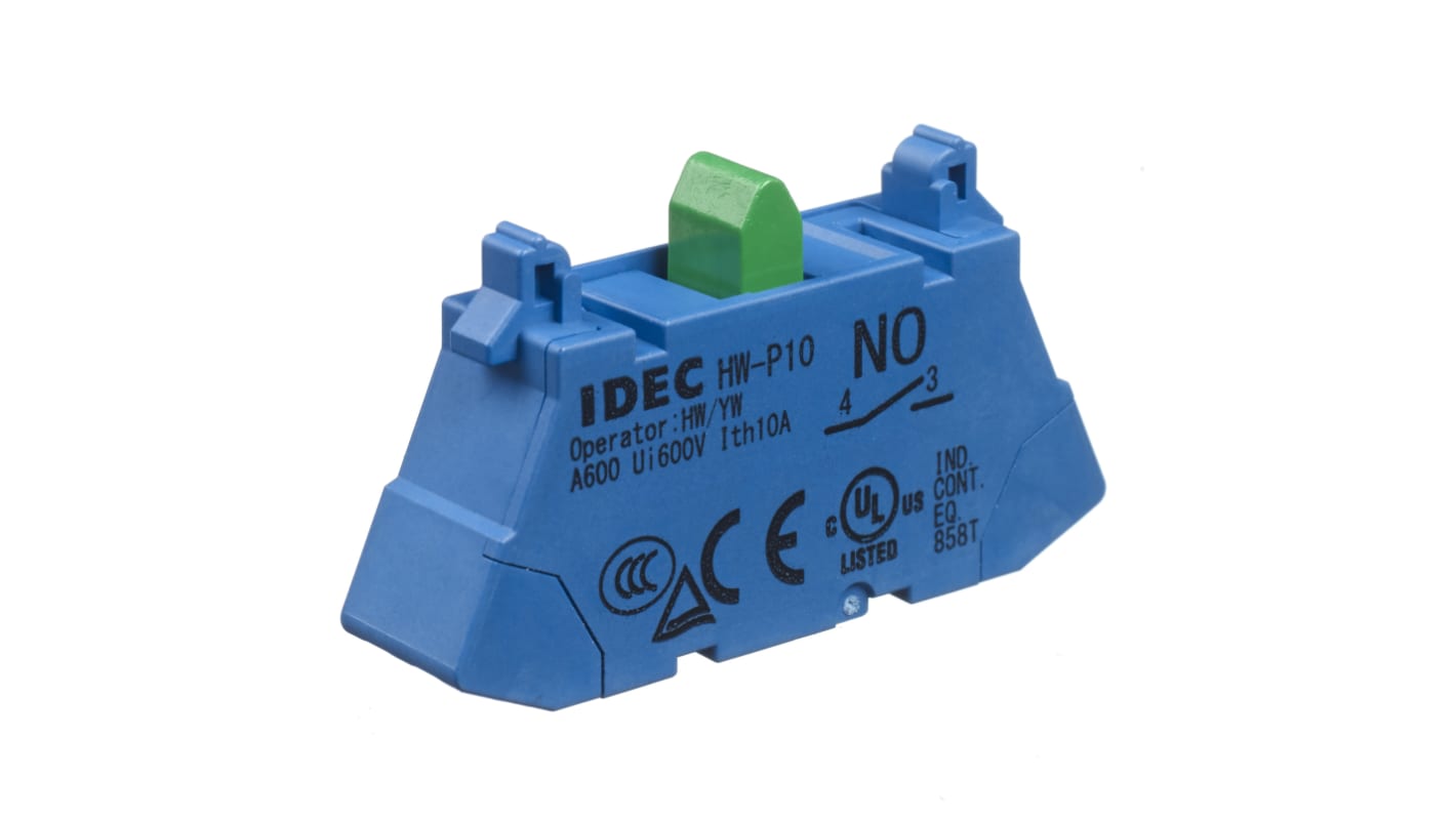 Idec HW Series Contact Block, 440V, 1CO