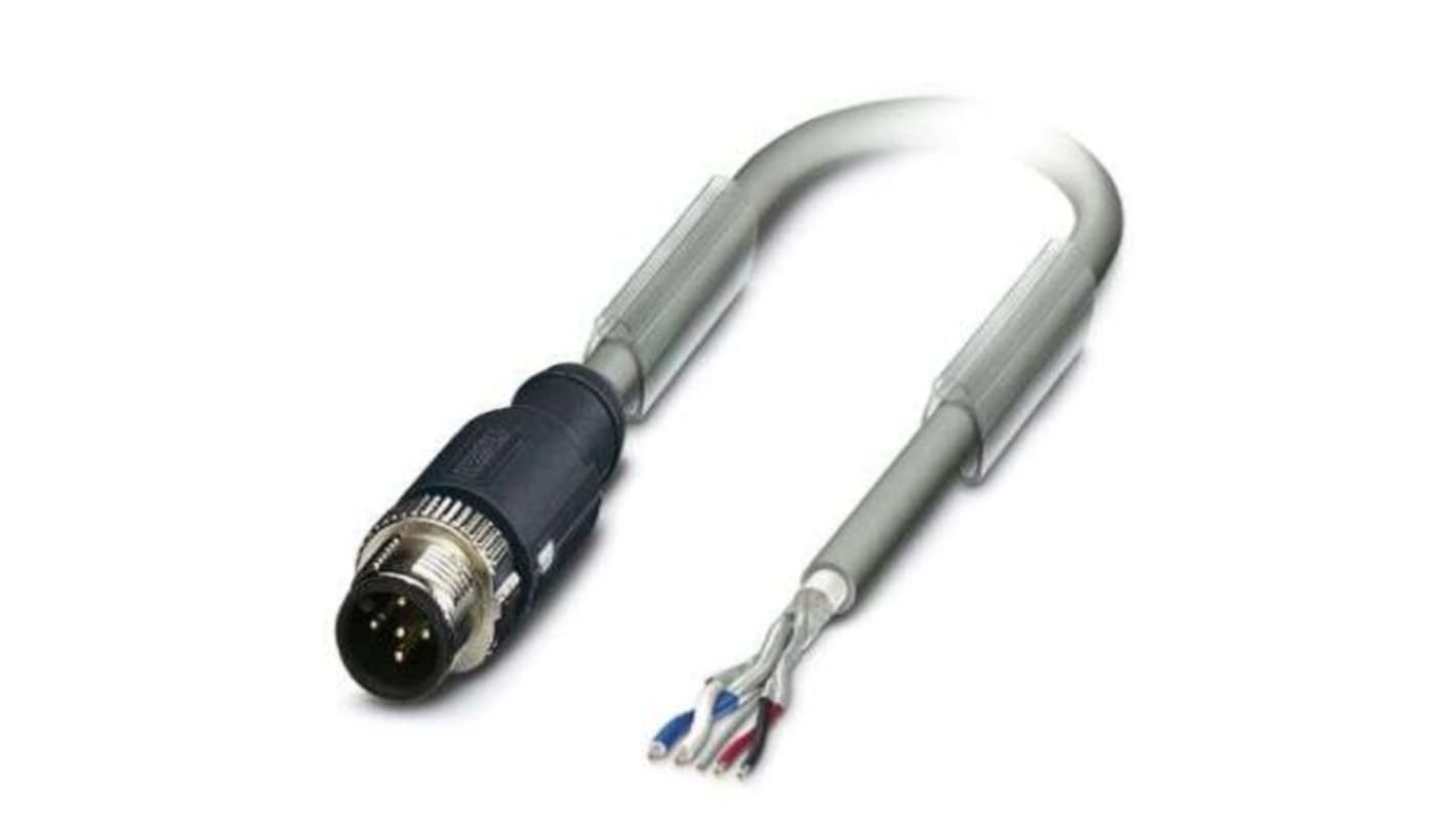 Phoenix Contact 5 way M12 to Unterminated Bus Cable, 2m