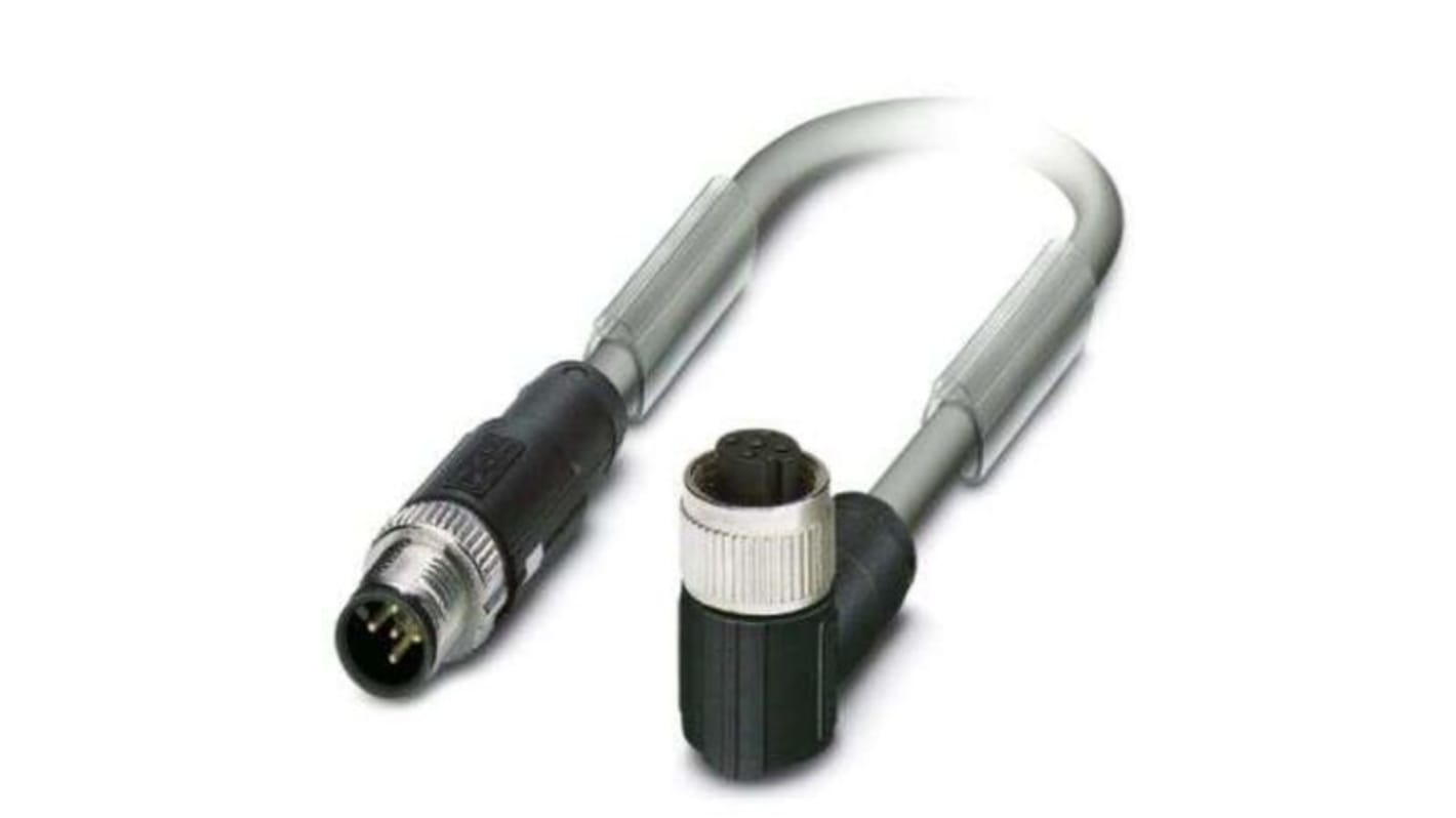 Phoenix Contact Straight Male 5 way M12 to Straight Female M12 Bus Cable, 500mm