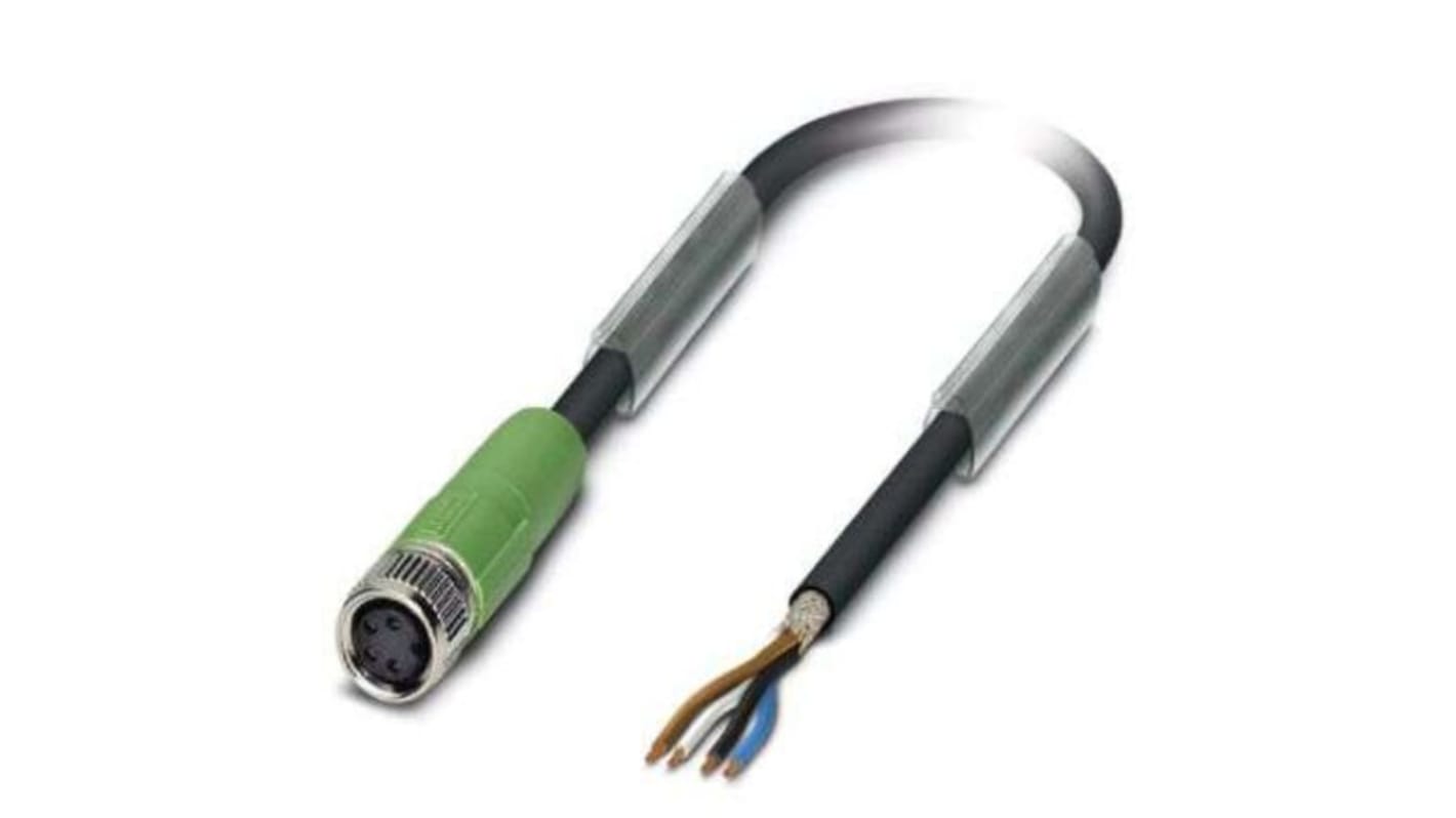 Cable de conexión Phoenix Contact, con. A M8, cod.: A, long. 3m, 48 Vac, 60 Vdc