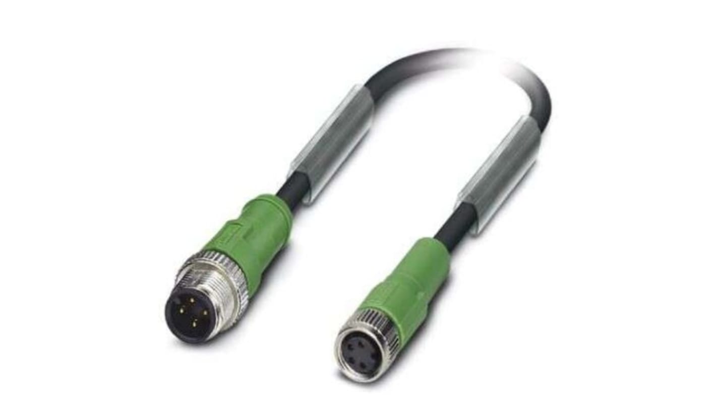 Cable de conexión Phoenix Contact, con. A M12, con. B M8, cod.: A, long. 600mm, 48 Vac, 60 Vdc