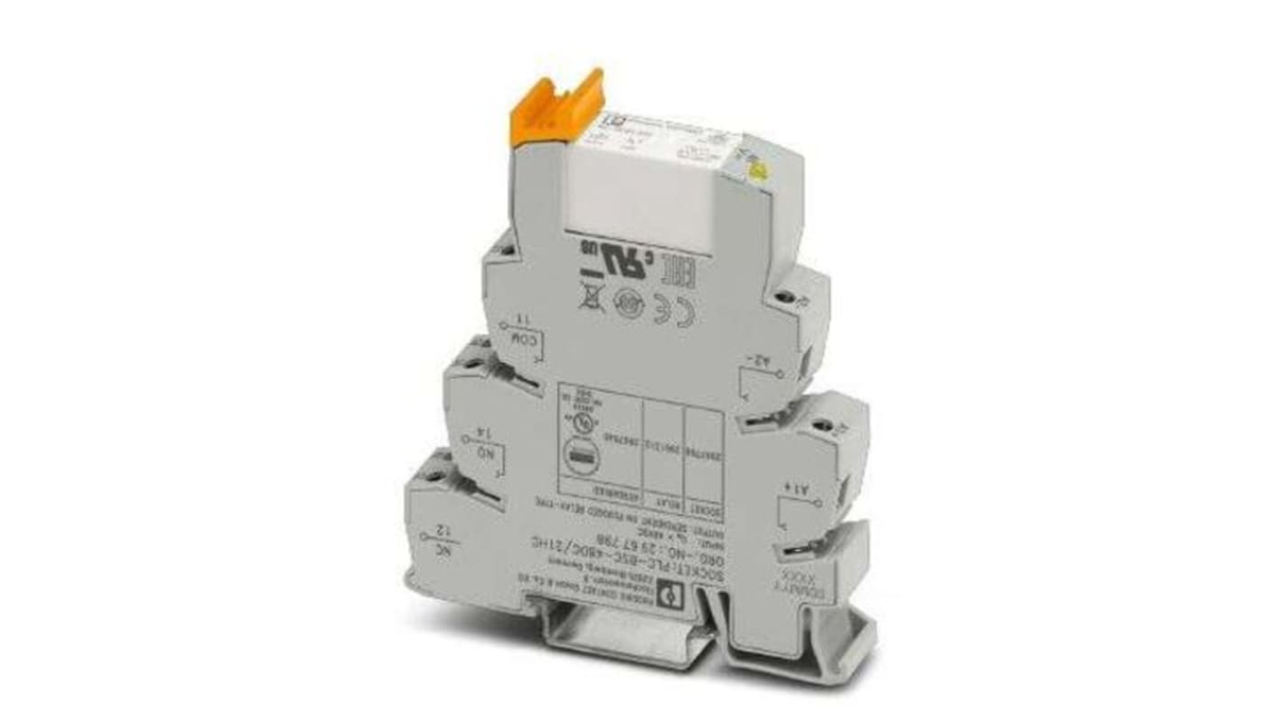 Phoenix Contact PLC-RSC- 48DC/21HC Series Interface Relay, DIN Rail Mount