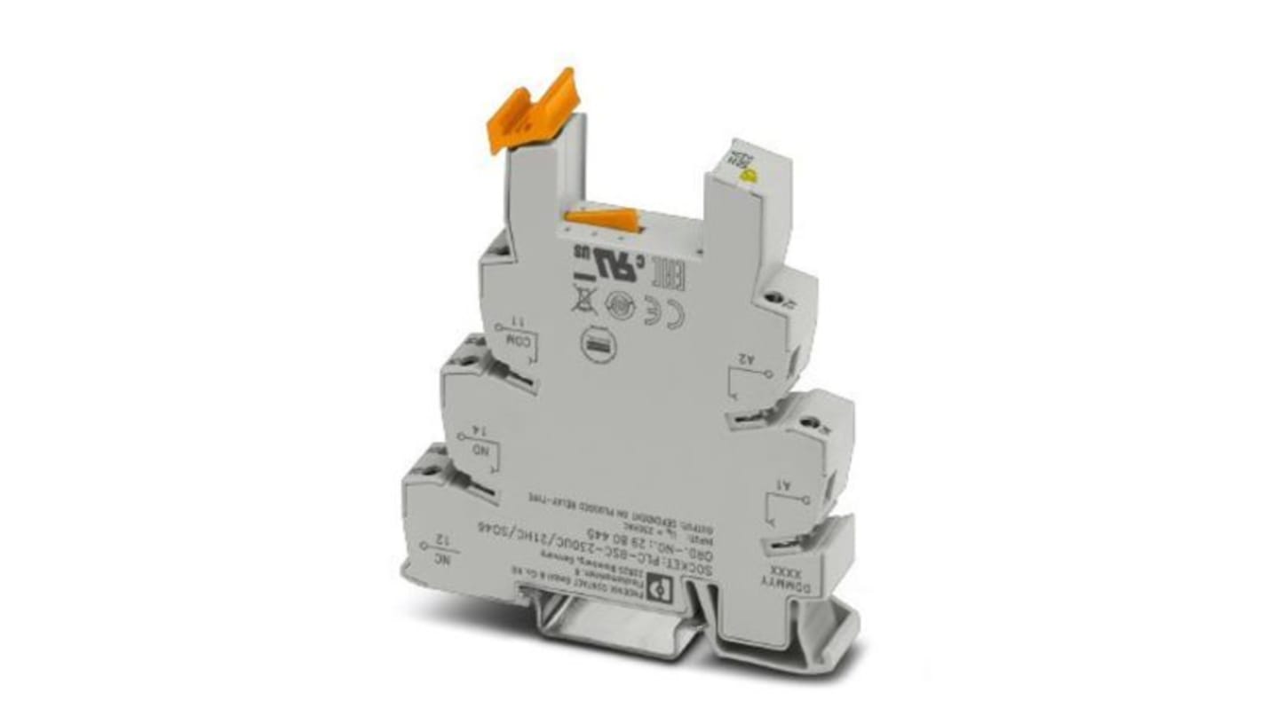 Phoenix Contact PLC-BSC 1 Pin 230V ac DIN Rail Relay Socket