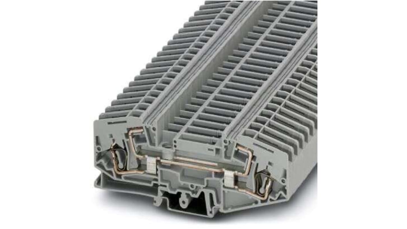 Phoenix Contact SRDK Series Grey Feed Through Terminal Block, 0.2 →10mm², Spring Cage Termination