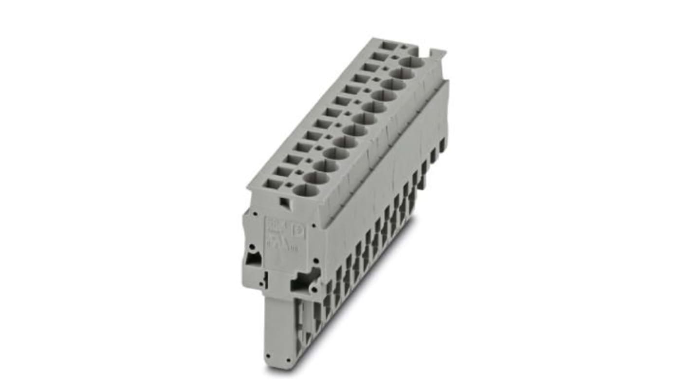 Borne enchufable Macho Phoenix Contact SP de 13 vías, para cable de 28 - 10, 32A, 800 V, Mordaza de Sujeción