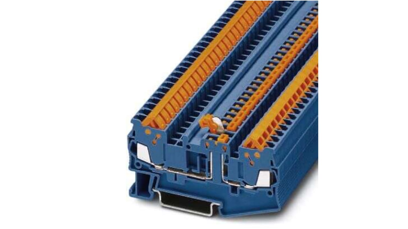 Phoenix Contact 5-MT, QTC 1 Series Blue Knife Disconnect Terminal Block, 0.25 → 1.5mm²