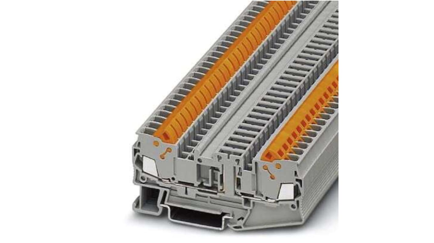 Phoenix Contact 5, QTC 2 Series Grey Disconnect Terminal Block, 0.5 → 2.5mm², Quick Connect Termination