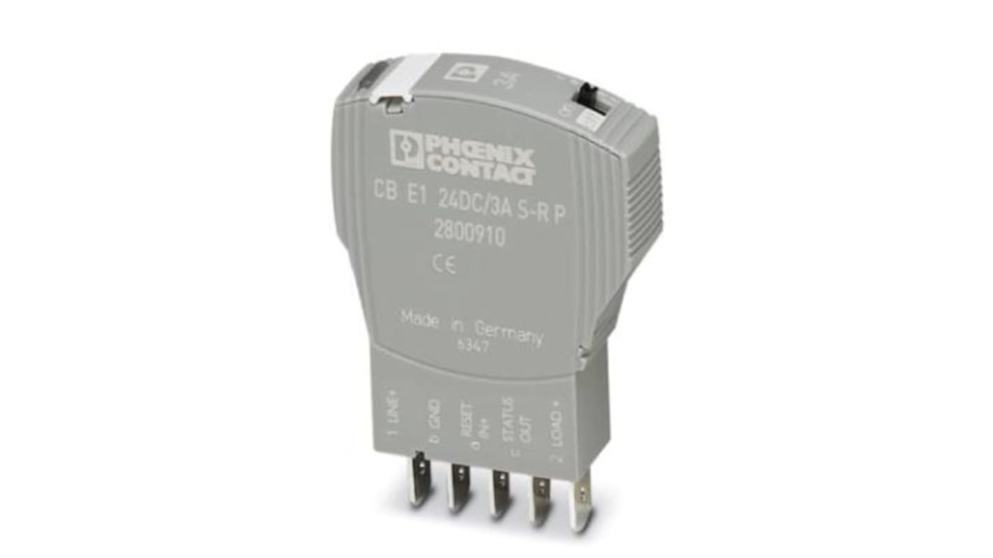 Disjoncteur électronique Phoenix Contact, 3A, 24V, 1 canal, CB