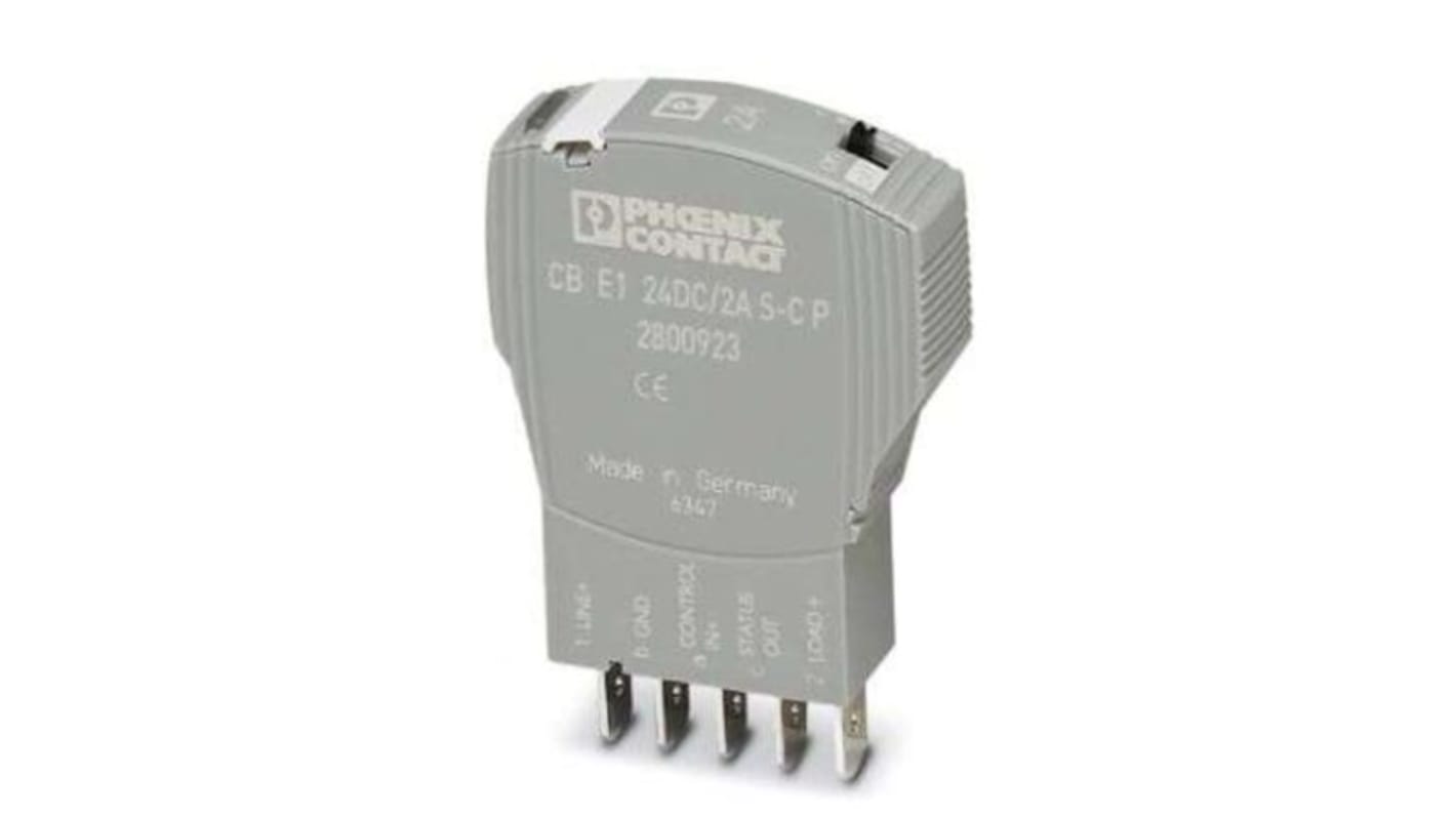 Disjoncteur électronique Phoenix Contact, 2A, 24V, 1 canal, CB