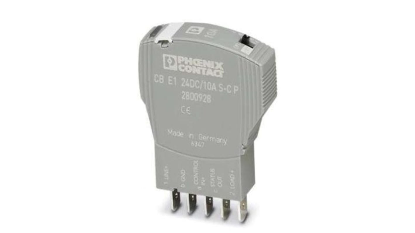 Disjoncteur électronique Phoenix Contact, 10A, 24V, 1 canal, CB