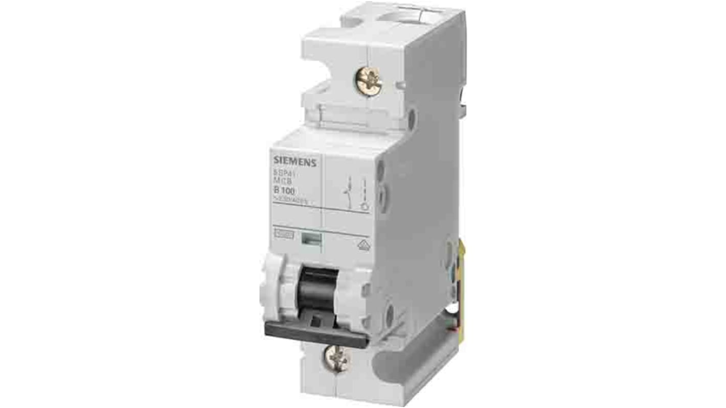 Siemens SENTRON 5SP4 MCB, 1P, 100A Curve D, 400V AC