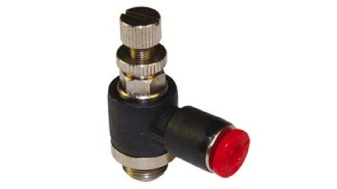 Norgren Pneufit C Series Threaded In-line Regulator, Push In 4mm Tube Inlet Port x G 1/8 Outlet Port x Push In 4mm Tube