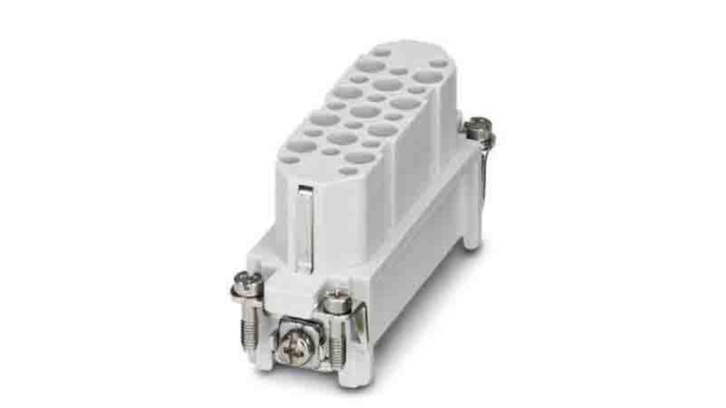 Inserto de conector de potencia Phoenix Contact Hembra, serie HC-D25, para usar con Conector de alimentación de altas