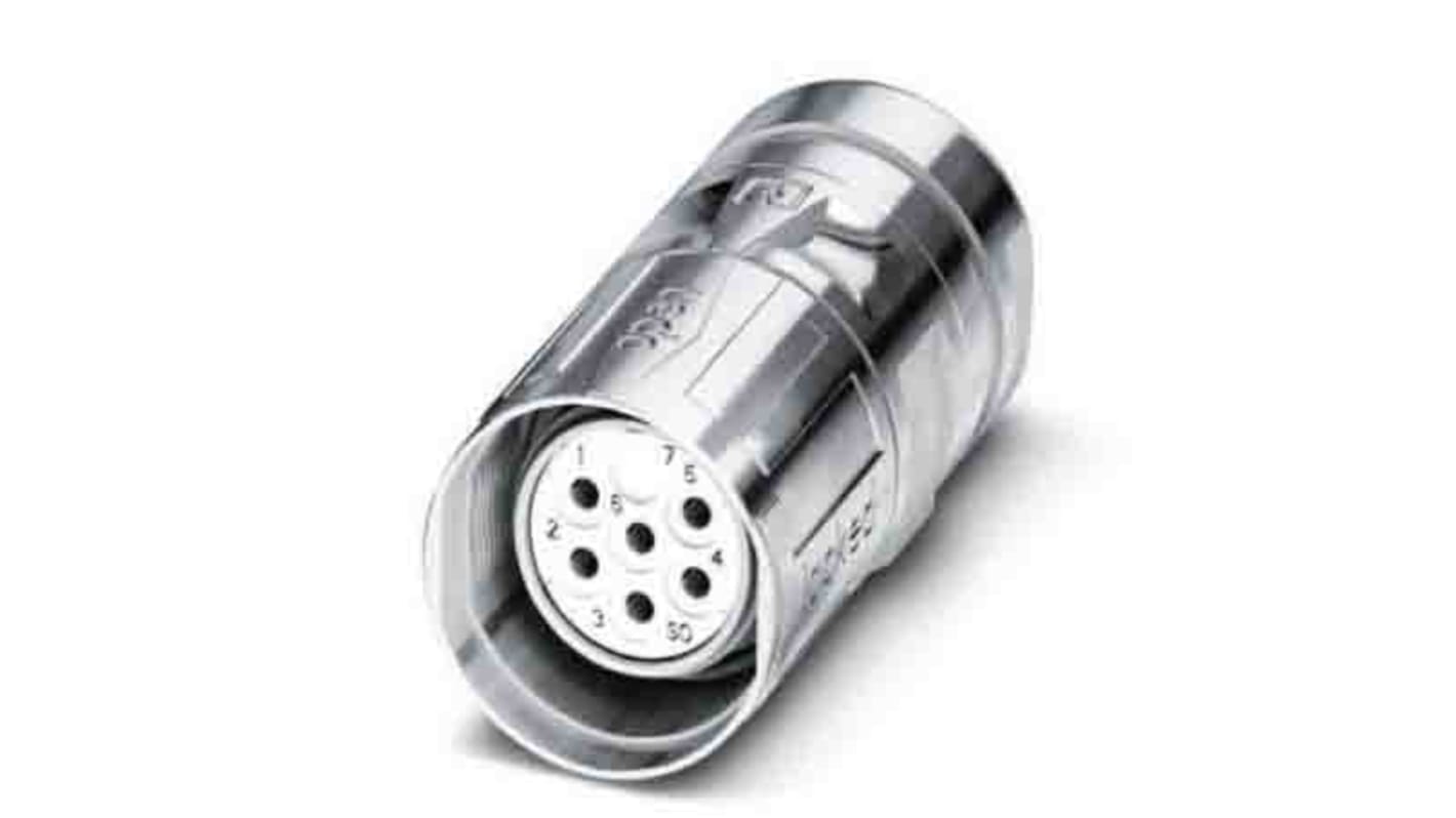 Phoenix Contact Circular Connector, 9 Contacts, Free Hanging, M23 Connector, Plug, Male, IP67, CA Series