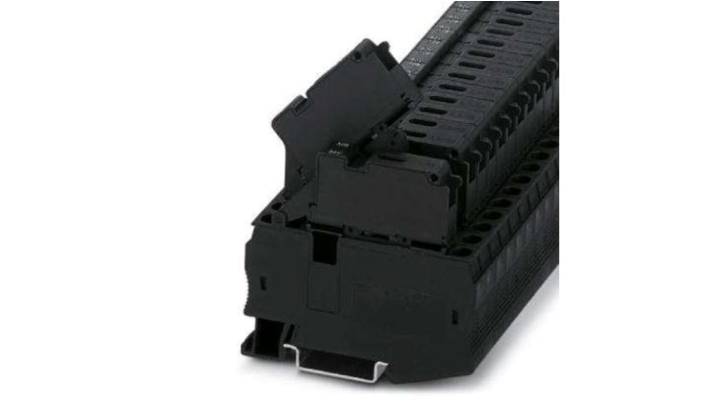 Phoenix Contact ST 4-HESILED 60 Series Black Fused DIN Rail Terminal